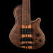 Mayones Cali4 Bass 17.5" Scale  Walnut Top/Swamp Ash Body Trans Natural Finish with Case