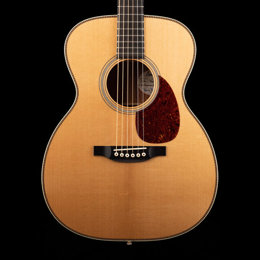 Pre Owned Bourgeois Panama Red OM Natural Acoustic Guitar With OHSC