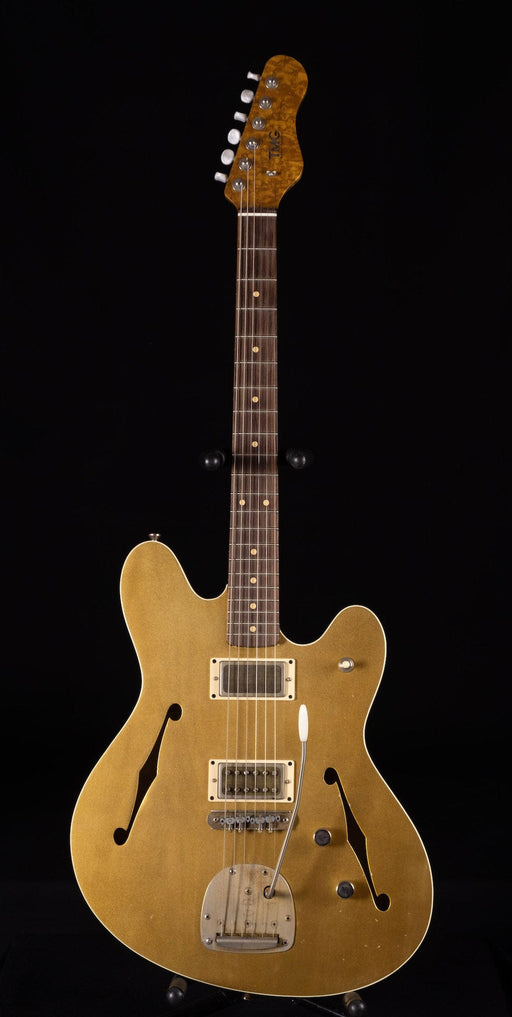 Used TMG Guitars Semi-Hollow Offset Gold Relic with Trem