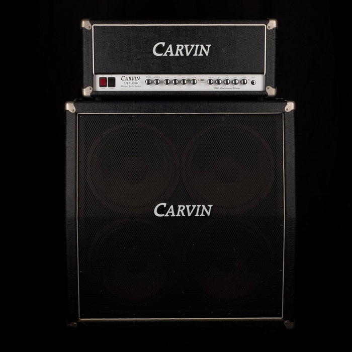 Used Carvin 50th Anniversary Edition MTS 3200 Master Tube Series Head and 4x12" Guitar Amp Cabinet