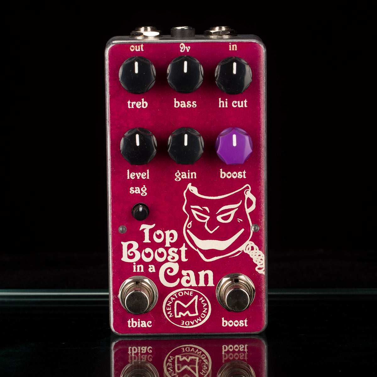 ギター Menatone Top Boost in a Can 5knob Menatone Top Boost In A Can Overdrive Guitar Effect Pedal