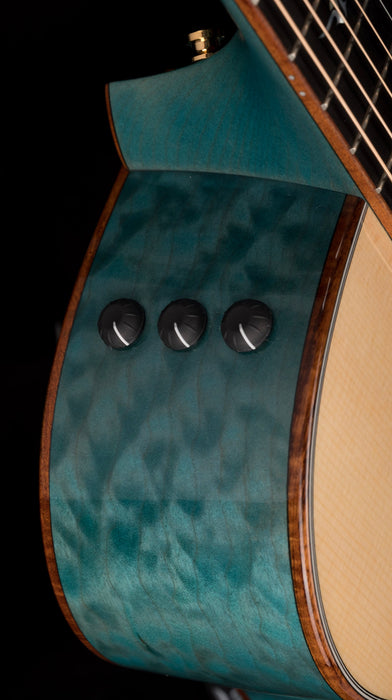 Pre Owned Taylor Custom GA Grand Auditorium Koi Blue with Case