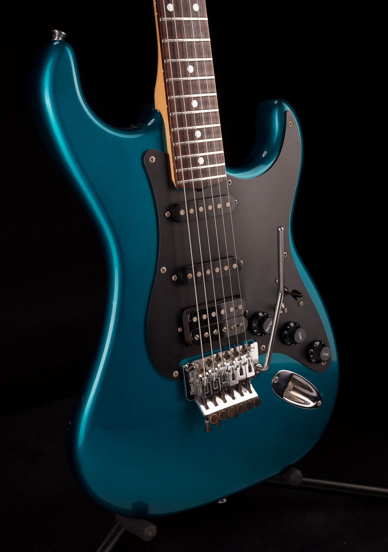 Pre Owned Kramer Focus 3000 HSS With Floyd Rose Metallic Blue With OHS ...