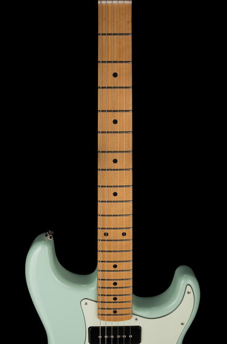 Used Fender Noventa Stratocaster Maple Fingerboard Surf Green Electric Guitar With Bag