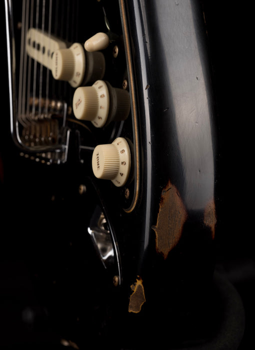 Fender Custom Shop Limited Edition Dual-Mag II Stratocaster Relic Aged Black over 3-Tone Sunburst