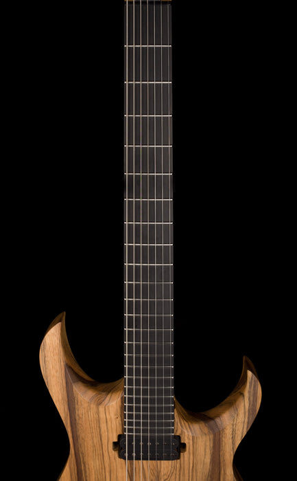 Mayones Duvell BL 7 String 27" Baritone Black Limba Trans Natural Matt Finish