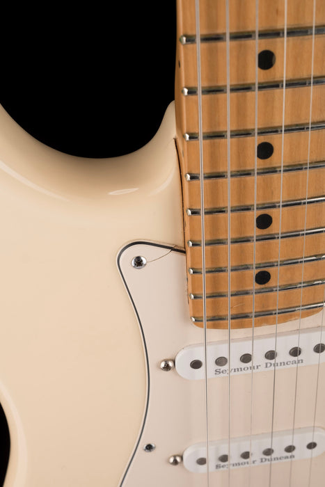 Used 2003 Fender American Stratocaster Seymour Duncan Pickups Olympic White With OHSC