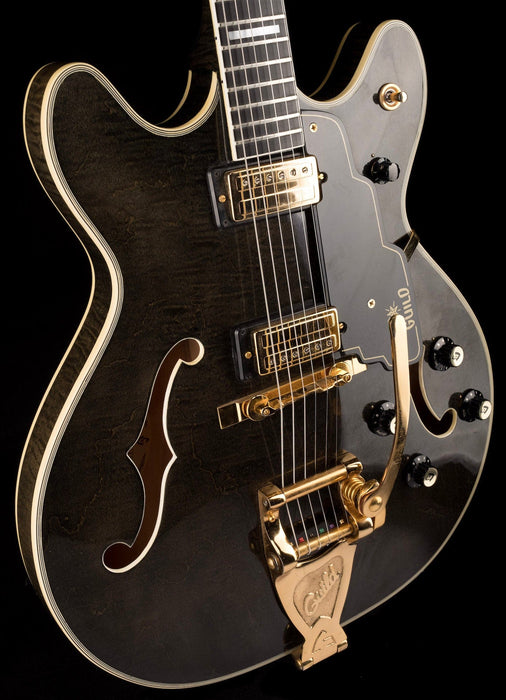 Pre Owned Vintage 1969 Guild Starfire VI Stereo with Bigsby Ebony Grain with OHSC - Jeffrey Foskett Collection