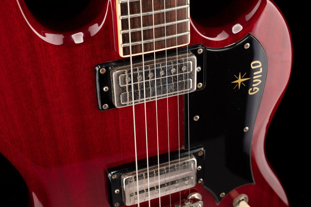 Used Guild Newark Street Collection S-100 Polara Cherry with OHSC