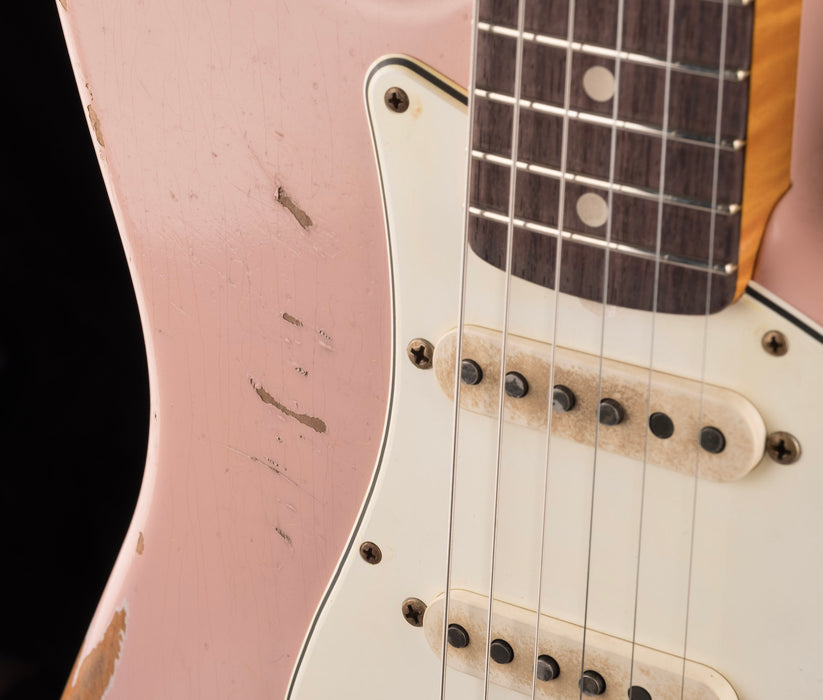 Fender Custom Shop Masterbuilt Paul Waller 1963 Stratocaster HSS Heavy Relic Dirty Shell Pink