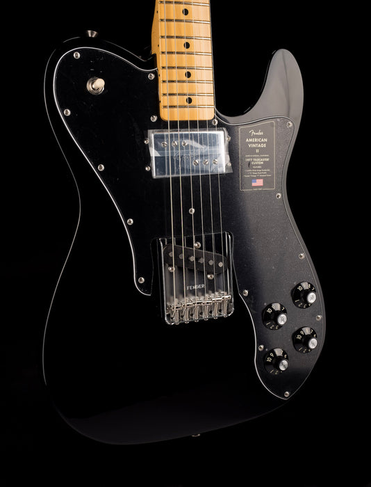 Fender Limited Edition American Vintage II 1977 Black Telecaster Custom With Case