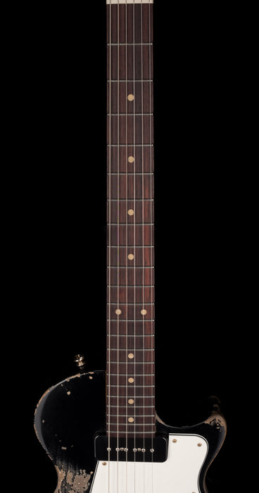 Fano Oltre Series SP6 P90 Medium/Heavy Distress Bull Black with Gig Bag