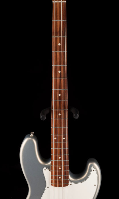 Used 2019 Fender Player Jazz Bass Modded Silver With Gig Bag