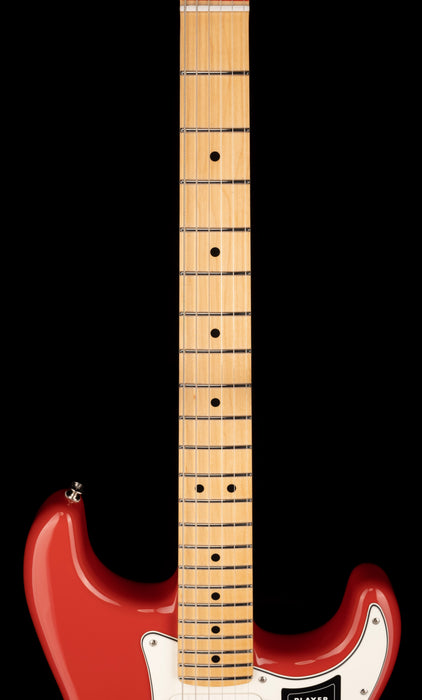 Fender Limited Edition Deluxe Player Strat HSS Fiesta Red Electric Guitar With Matching Headcap