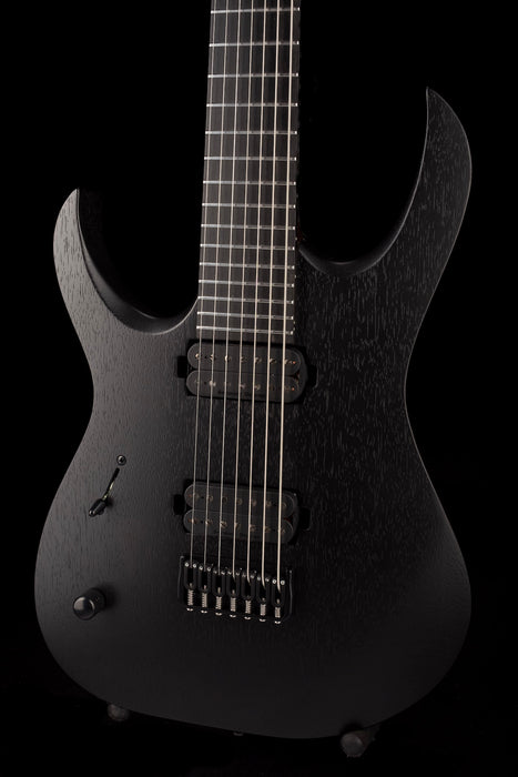 Mayones Duvette BL 7 Left Handed Black Limba Monolith Black Matte Finish