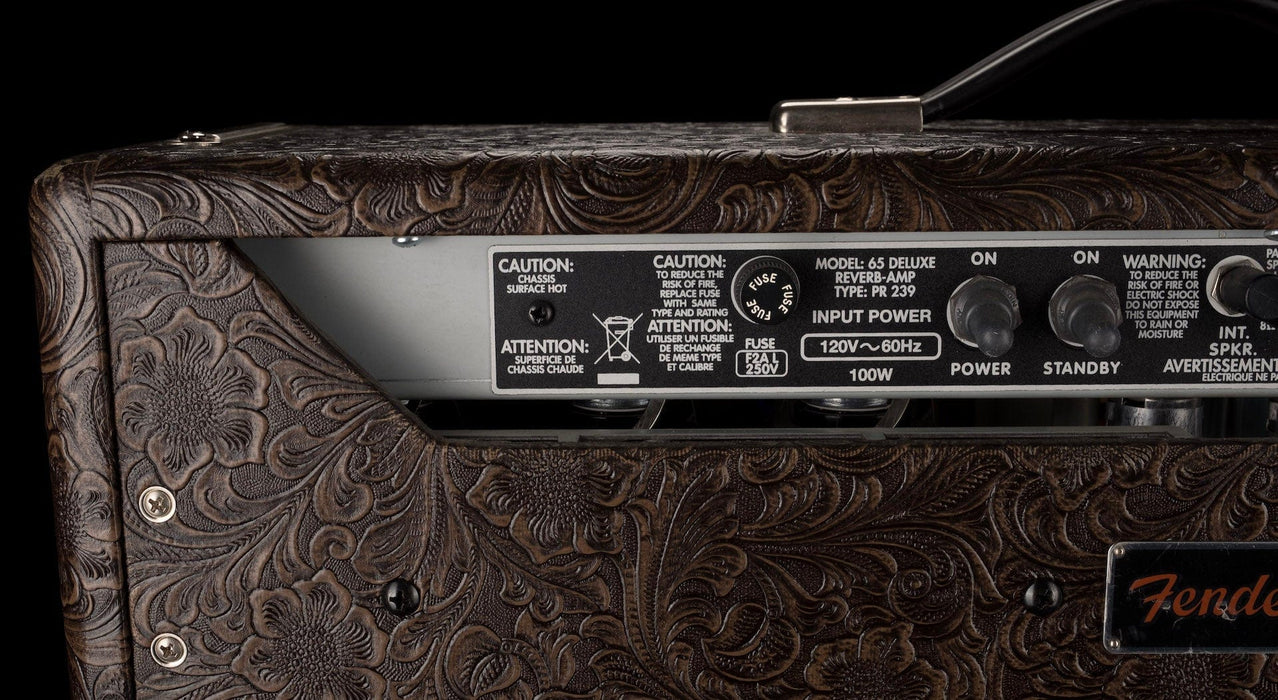 Used Fender Limited Edition '65 Deluxe Reverb Western Wheat Guitar Amp Combo