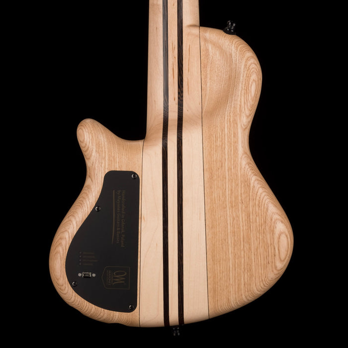 vMayones Cali4 Bass 17.5" Scale Swamp Ash Body Triskelion Top Natural Matt Finish with Case