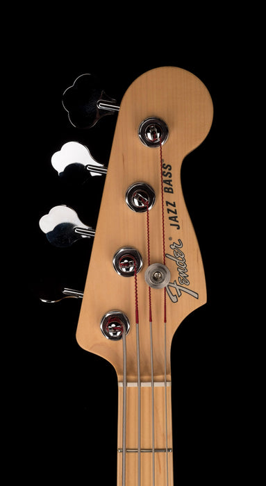 Used Fender American Performer Jazz Bass Satin Surf Green With Gig Bag