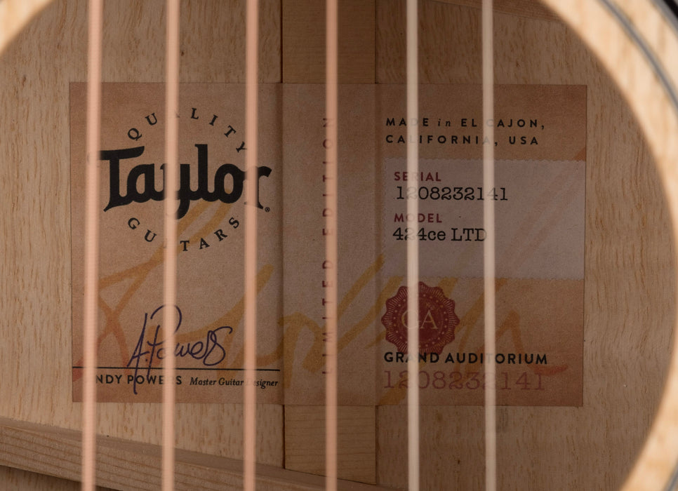 Taylor Urban Ash 424CE LTD Acoustic Electric Guitar With Case