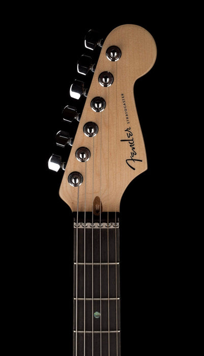 Used Fender American Deluxe Stratocaster FMT HSS Amber with Case