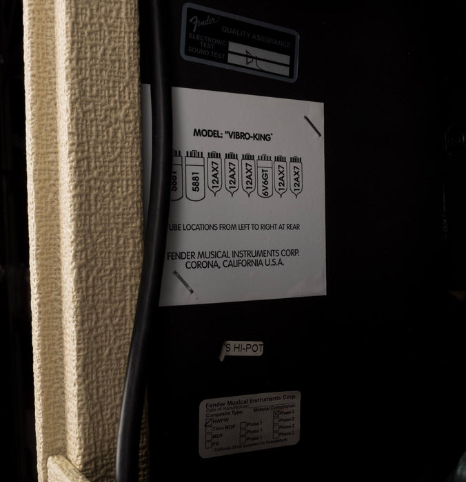 Used Fender 20th Anniversary Edition Vibro-King Blonde Guitar Amp Combo