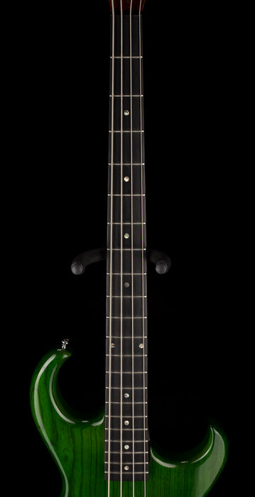Pre Owned 1990's Rick Turner Prototype E-2 EL-434 PM Transparent Green Bass With OHSC