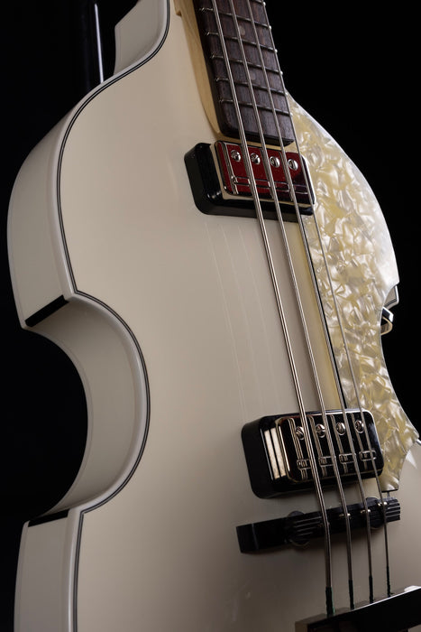 Hofner H500/1-62-O '62 Reissue Violin Bass Limited Run One Off Olympic White Finish