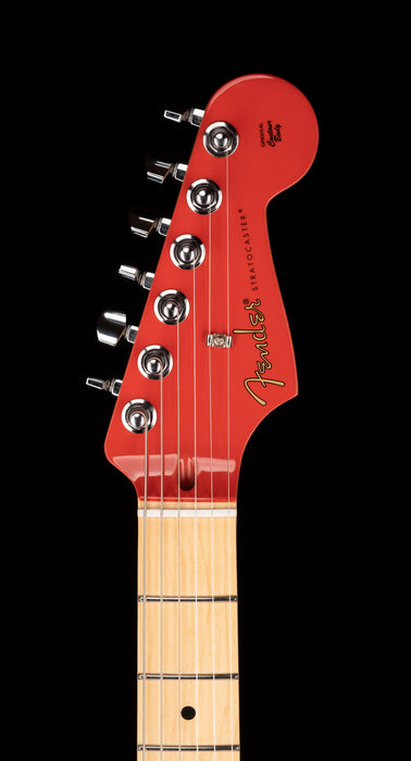 Fender Limited Edition Deluxe Player Strat HSS Fiesta Red Electric Guitar With Matching Headcap