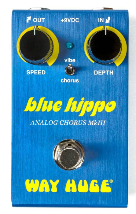 Way Huge Smalls WM61 Blue Hippo Analog Chorus Guitar Effect Pedal Dunlop