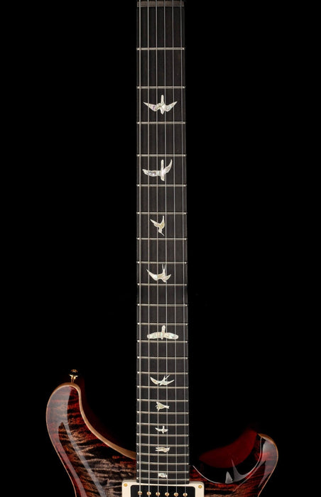 PRS Core Custom 24 Quilted Maple 10 Top Stained Flame Maple Neck Custom Color Charcoal Cherry Burst with Case