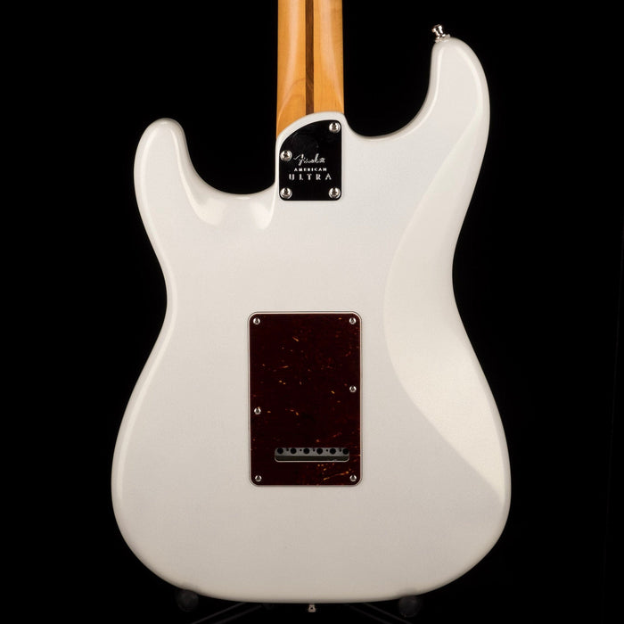 Used 2021 Fender American Ultra Stratocaster Arctic Pearl with OHSC