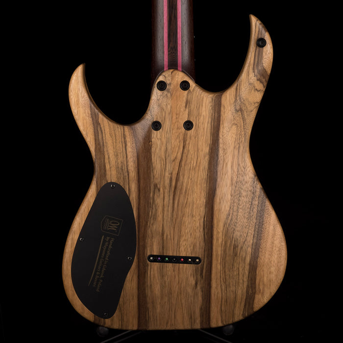 Mayones Duvell BL 7 String 27" Baritone Black Limba Trans Natural Matt Finish