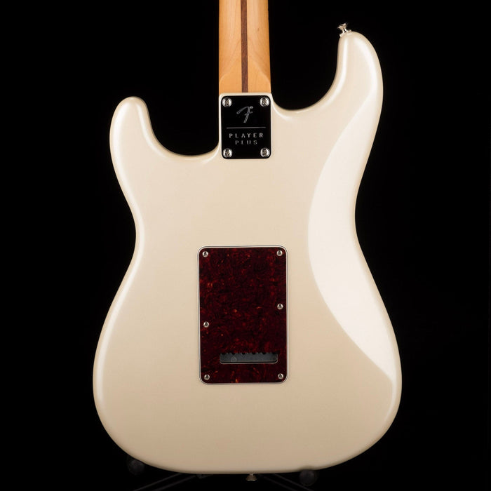 Used Fender Player Plus Stratocaster Olympic Pearl with Gig Bag