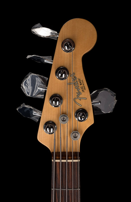 Used 2012 Fender American Standard Jazz Bass V 3-Tone Sunburst with OHSC