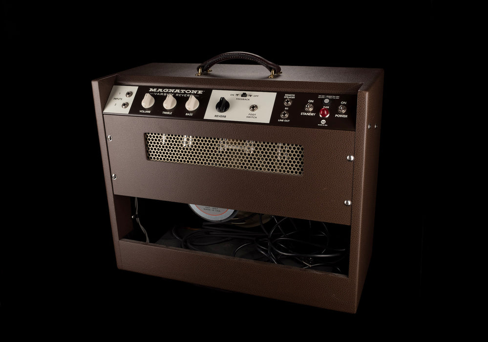 Pre Owned Magnatone Varsity Reverb Brown Guitar Amp Combo