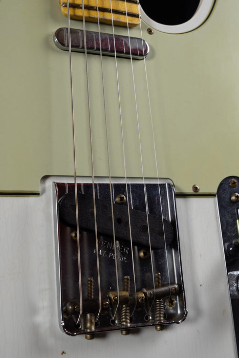 Fender Custom Shop Postmodern Journeyman Relic Tele 2 Tone Olympic White Charcoal Frost Metallic