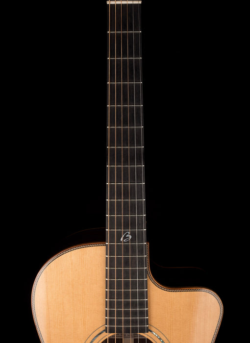 Pre Owned Boucher J.P. Cormier 000-12 Fret (12FTB) Natural Acoustic Electric With OHSC