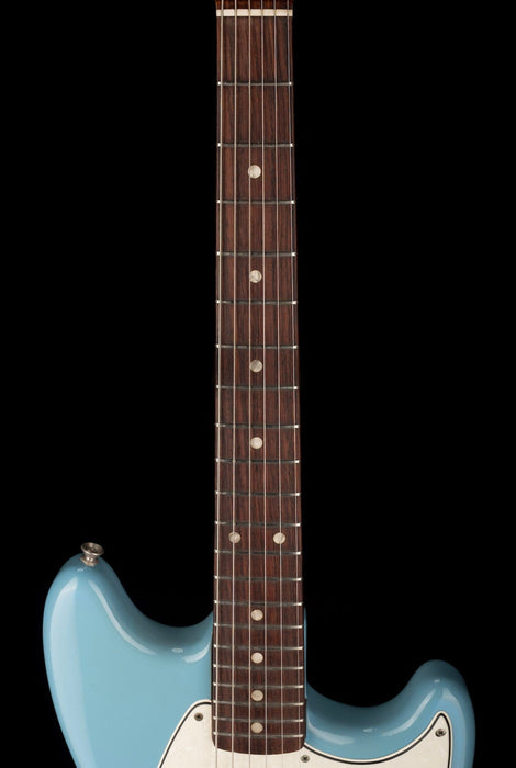 Vintage 1966 Fender Mustang 22.5" Scale Daphne Blue Refinished with OHSC