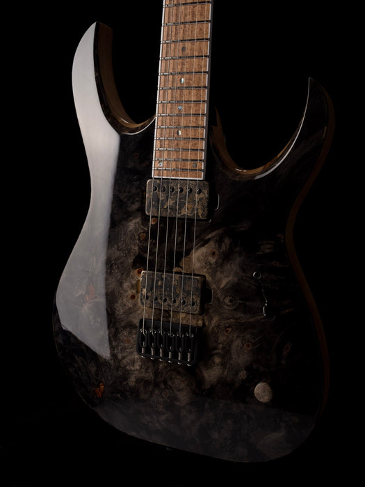 Mayones Duvelle Elte 6 40th Anniversary Master Builder Buckeye Burl Top Natural Fade Gloss Blackburst