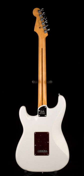 Used 2021 Fender American Ultra Stratocaster Arctic Pearl with OHSC