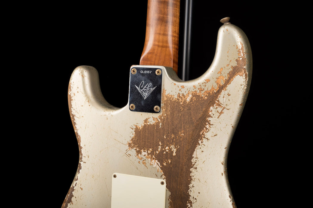 Fender Custom Shop Masterbuilt Carlos Lopez '59 Strat Heavy Relic Inca Silver