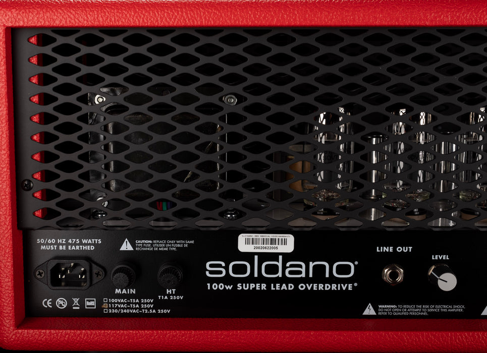 Soldano SLO-100 Super Lead Overdrive Custom Guitar Amp Head Red Bronco