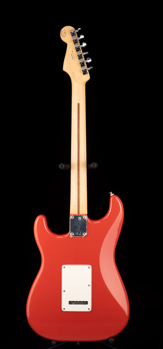 Fender Limited Edition Deluxe Player Strat HSS Fiesta Red Electric Guitar With Matching Headcap