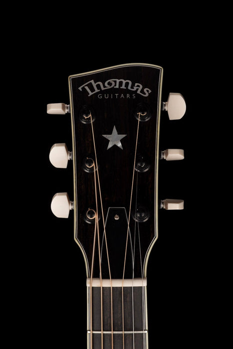 Pre-Owned Thomas Trapper Deluxe Auditorium Acoustic Electric Black with Hiscox Case