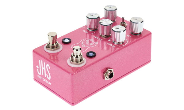 JHS Lucky Cat Delay Guitar Effect Pedal - Pink