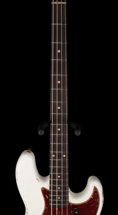 Fender Custom Shop 1960 Jazz Bass Heavy Relic Aged Olympic White With Case