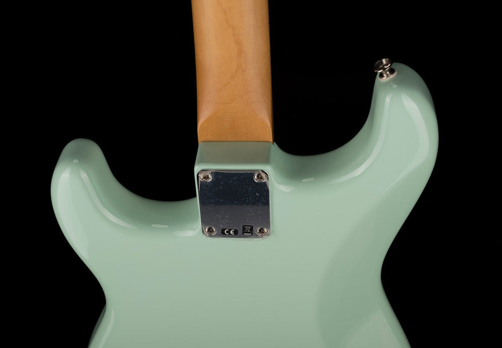 Used Fender Noventa Stratocaster Maple Fingerboard Surf Green Electric Guitar With Bag
