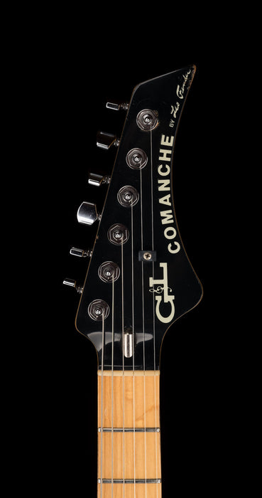 Pre Owned G&L 1990/1991 Comanche VI Black Electric Guitar With OHSC