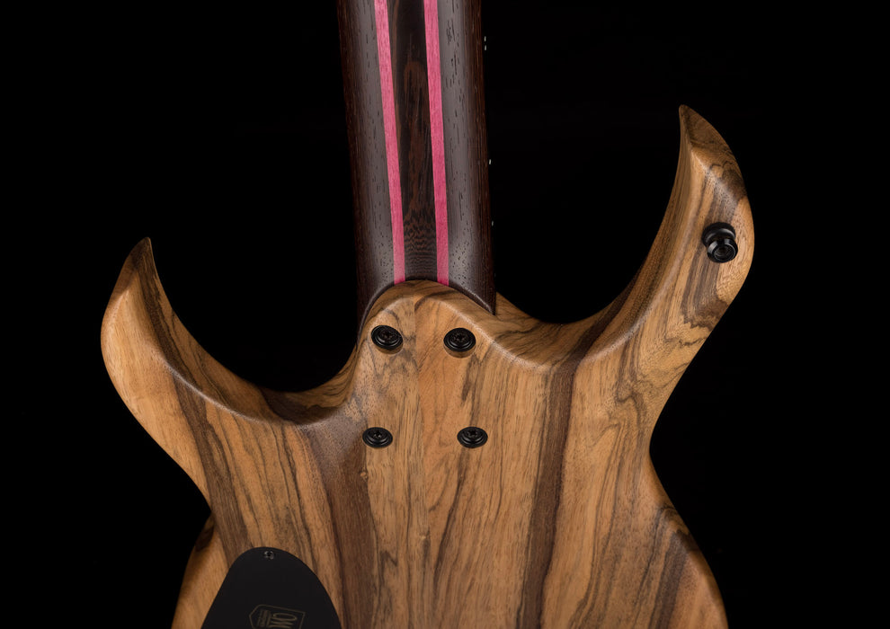 Mayones Duvell BL 7 String 27" Baritone Black Limba Trans Natural Matt Finish