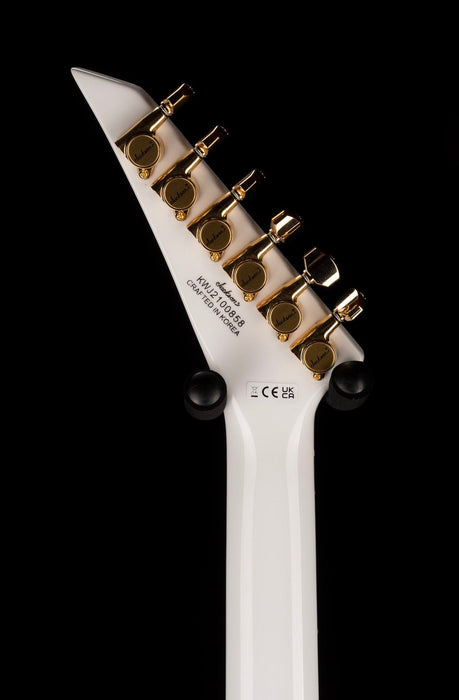Used Jackson Concept Series Rhoads RR24 HS White With Black Pinstripes with Case